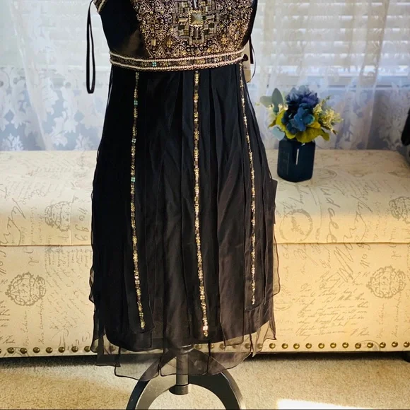 Sue Wong Black Beaded Dress - Picture 3 of 6